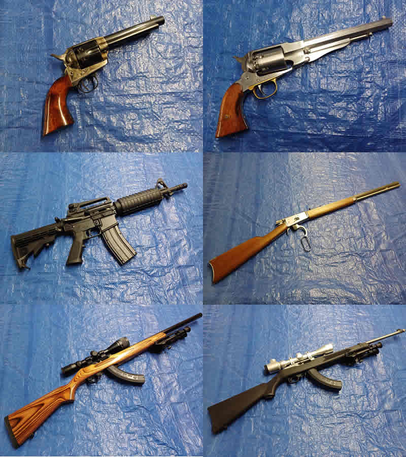 Permitted guns at Bolton NRP Shooting Club