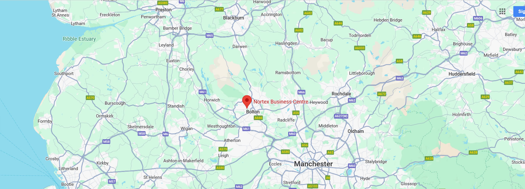 location map BNRPSC Bolton